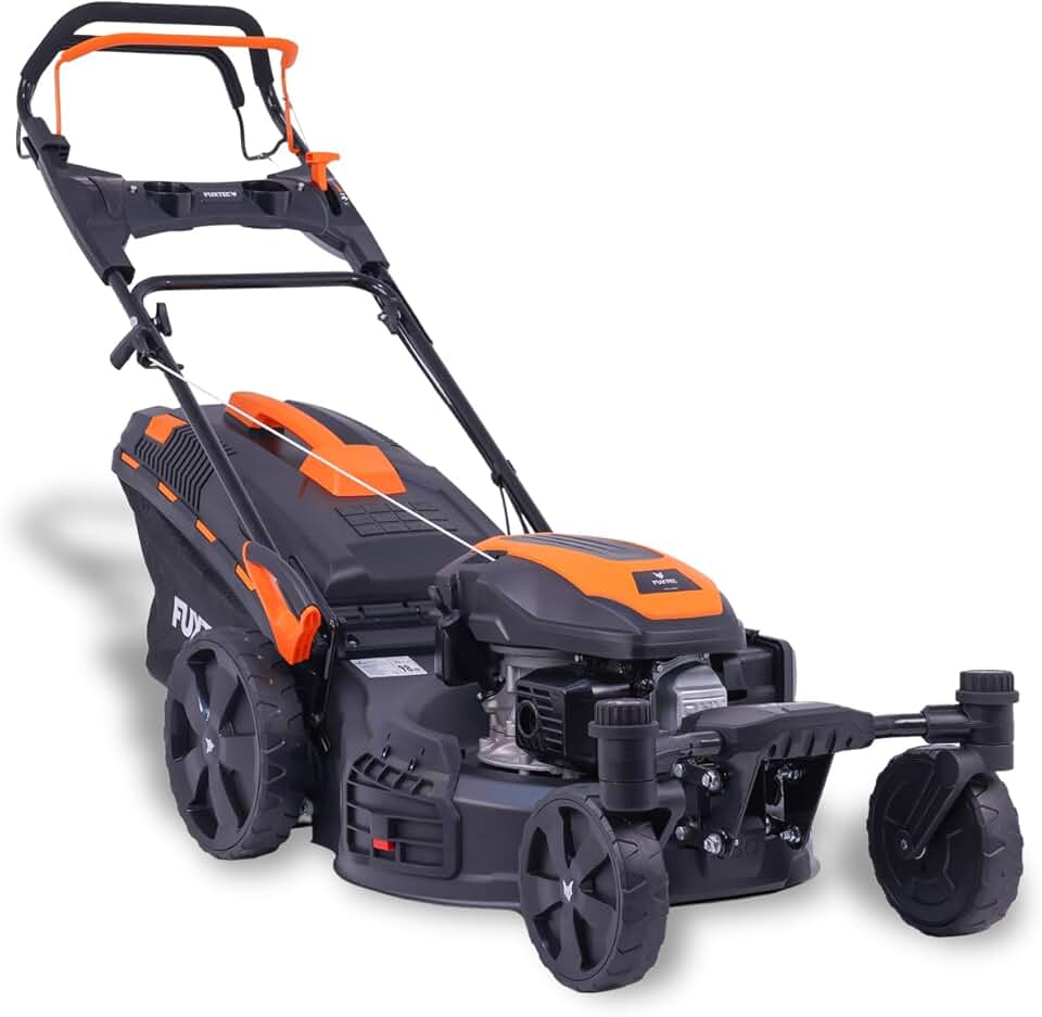 etezen Tondeuse à Gazon Thermique 4 en 1 avec Roues Avant Pivotantes FX-RM5170agile - 2,9kW | Largeur de Coupe 51cm | 25mm-75mm Bac 60L, Mulching & éjection latérale