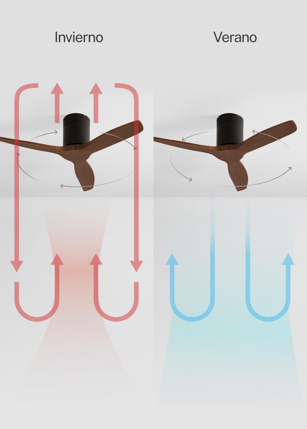 CREATE - Windcalm S - Ø112cm - ventilateur Wifi, télécommande, 6 vitesses, été/hiver