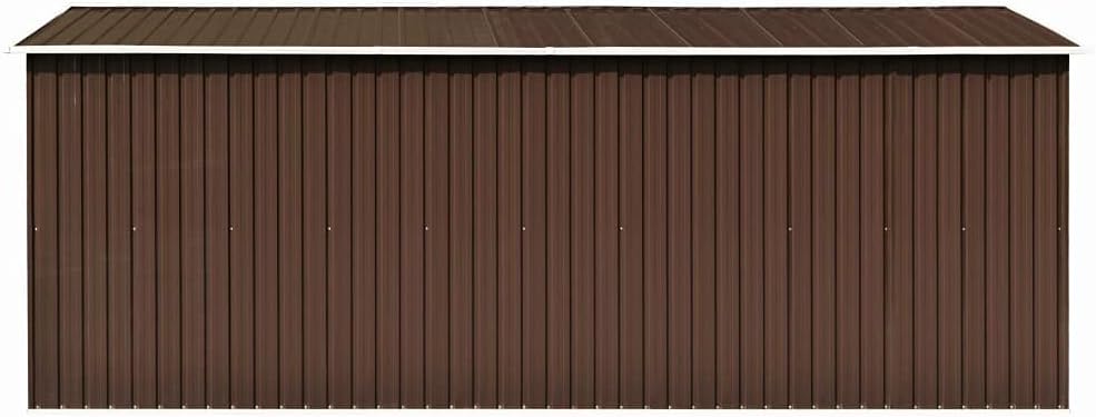 etezen Abri de Jardin 257x489x181 cm Métal Marron,Maison & Jardin, Pelouses & Jardins, Vie en extérieur, Structures extérieures, Cabanes & abris de Jardin, Brun (Poids 105.6KG)