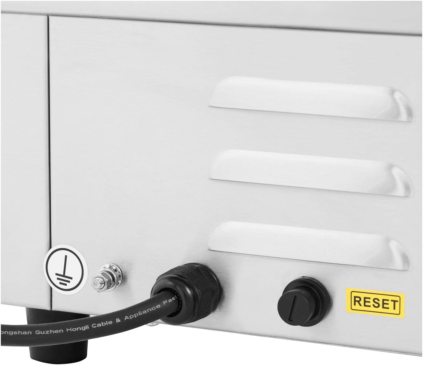 etezen - Plancha Électrique Lisse Inox 55x35 cm 3000W Restaurant