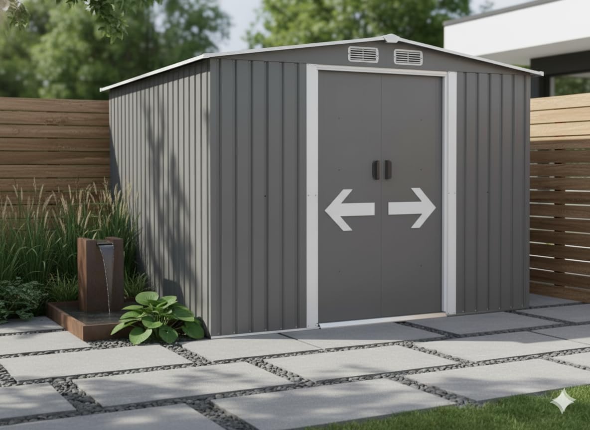 etezen - Jura - 6.66 m² - Abri métal robuste rangement jardin