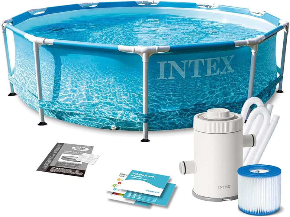 etezen - Kit Piscinette Tubulaire Ocean - ø3,05x0,76m - montage rapide
