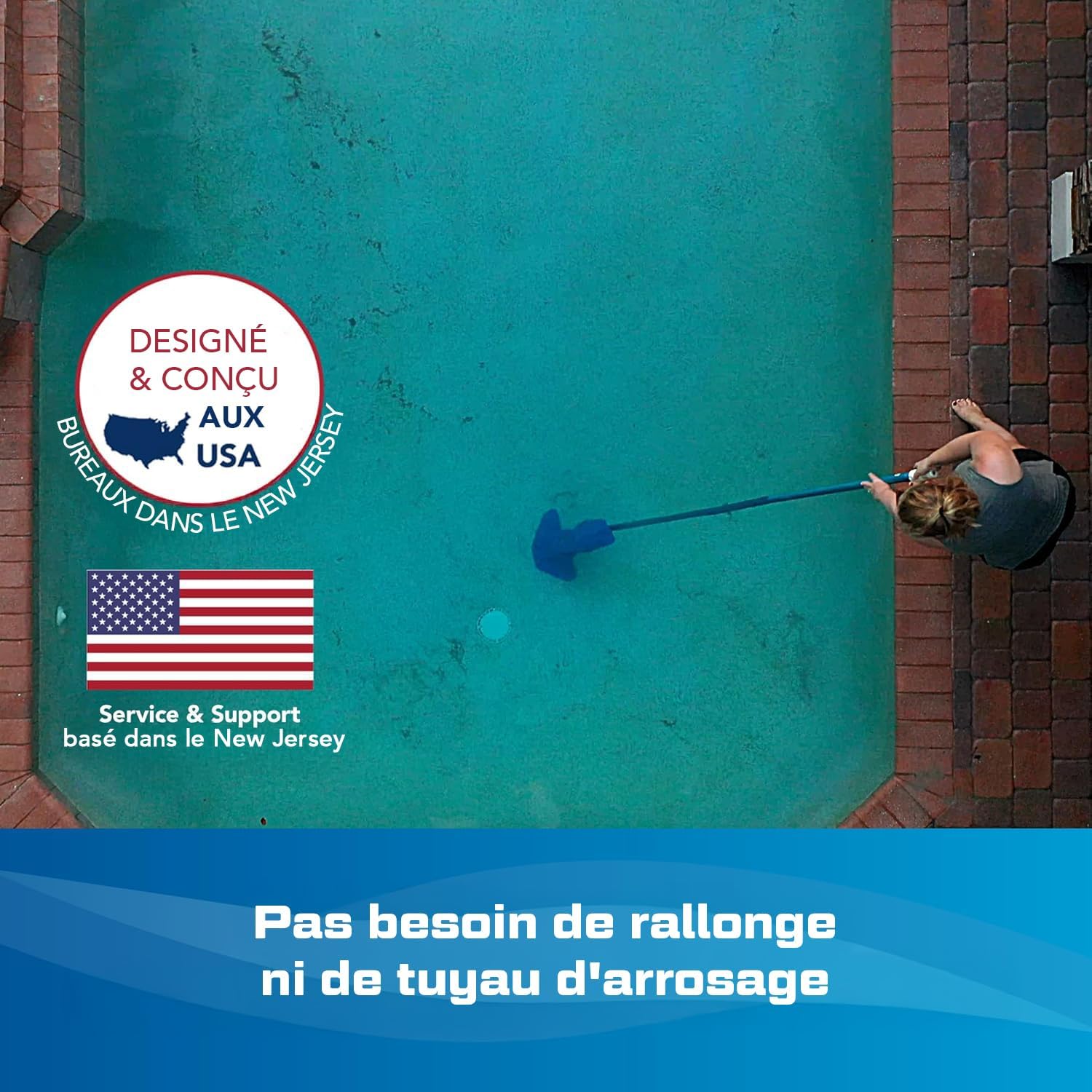 Water Tech - etezen Max Li - aspirateur piscine sans fil, puissance accrue, moteur P30, spa, CG