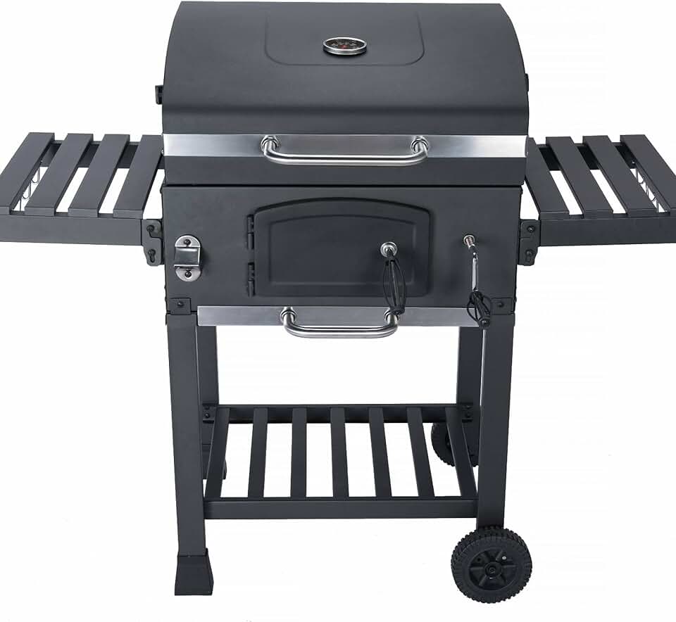 etezen - Bernard Noir - barbecue charbon, fumoir, tablettes, récupérateur