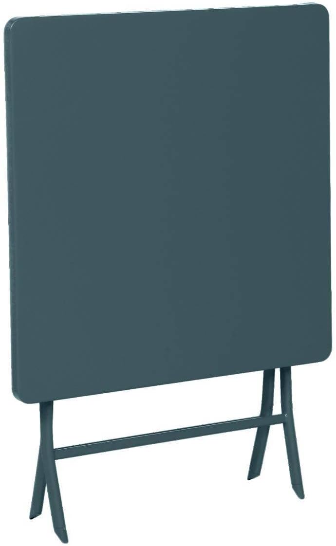 etezen - Greensboro série - 2 places, 70x70 cm - Acier bleu canard antirouille, pliante