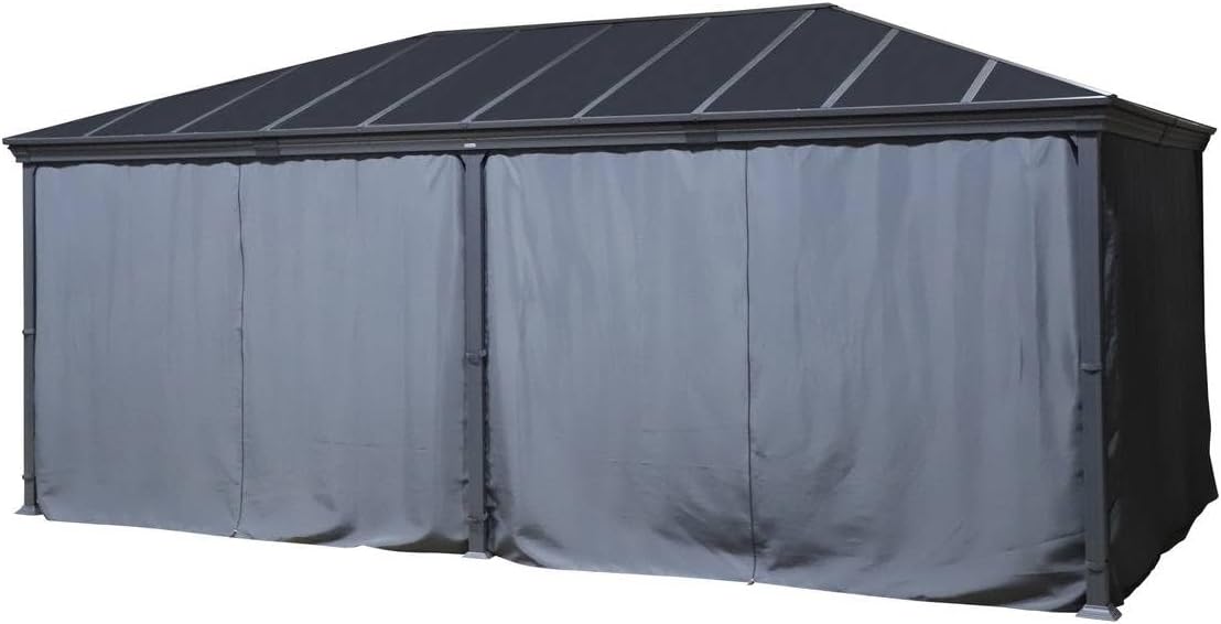 etezen - Pergola Belize - 3,6x6m - Aluminium et polycarbonate
