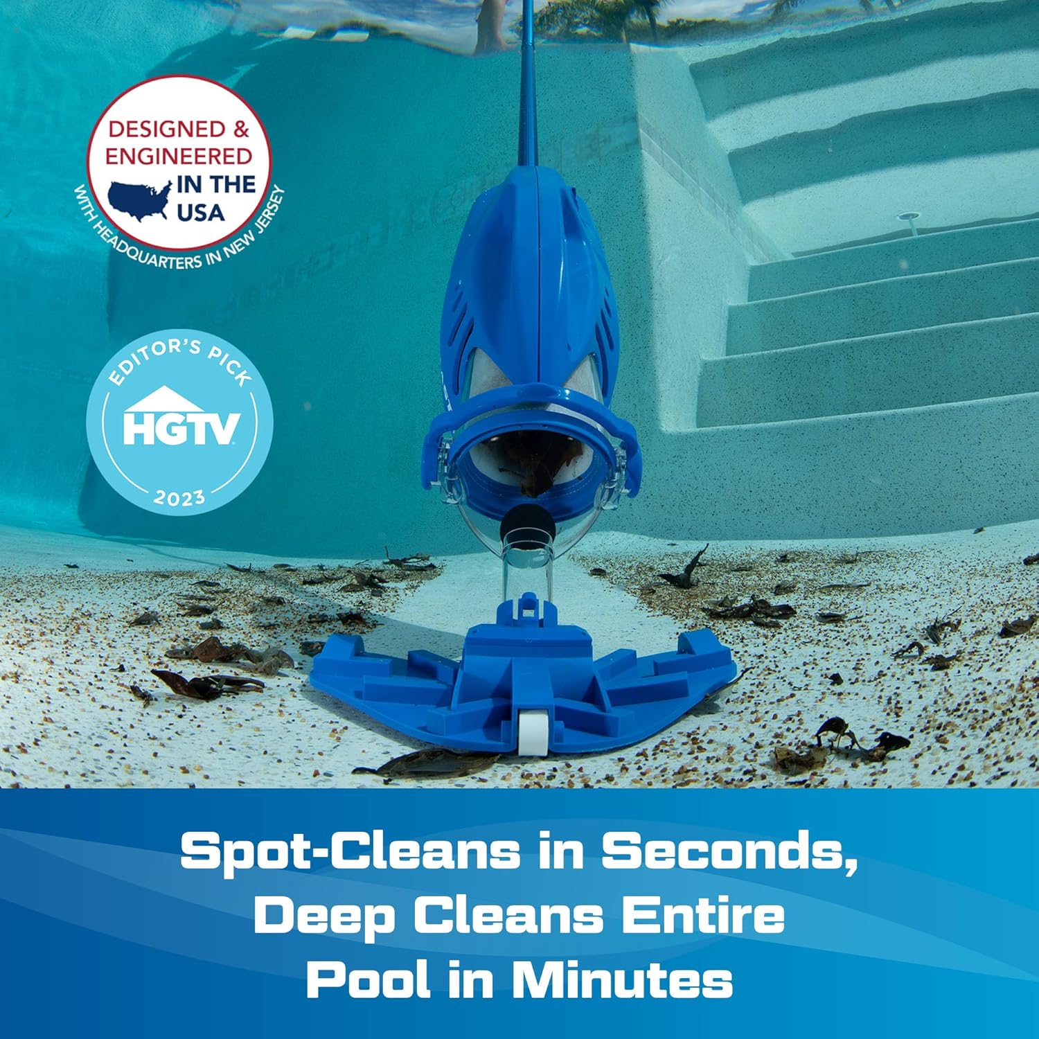 Water Tech etezen Max Li Aspirateur de piscine, aspirateur de piscine sans fil avec moteur P30, aspirateur à main pour piscine et spa