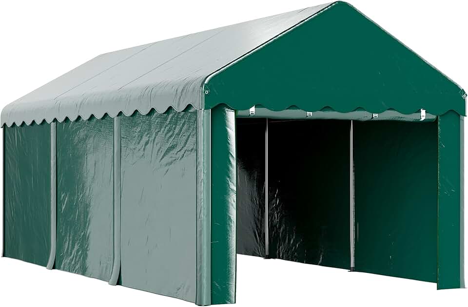 etezen - Carport Tente série PE - 3x6m - abri voiture UV étanche