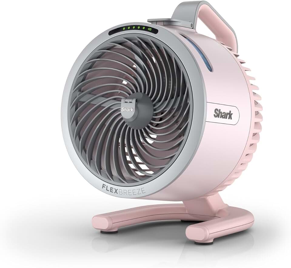 etezen - FlexBreeze HydroGo - léger, silencieux, intérieur/extérieur, 5 vitesses, sans fil, Quartz FA050EUPK
