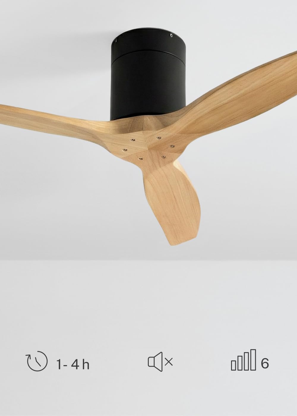CREATE - Windcalm S - Ø112 cm - 40W, 6 vitesses, minuterie, été/hiver, télécommande