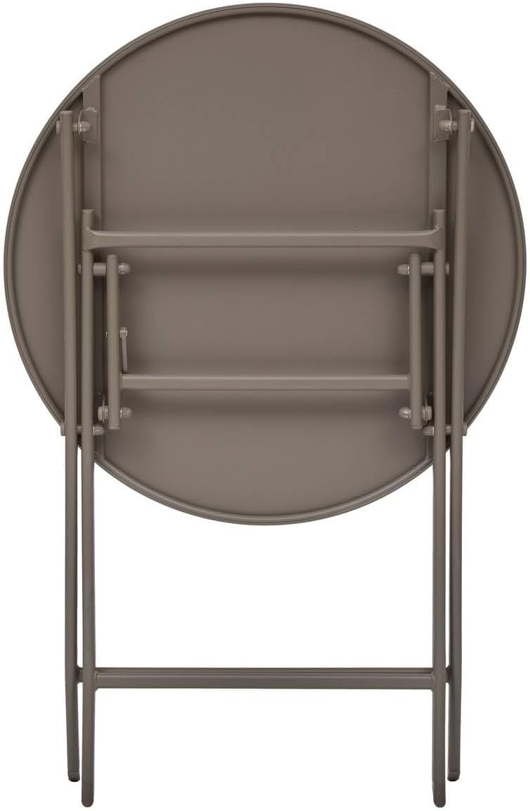 etezen - Greensboro pliante ronde - 2 places - acier renforcé, antirouille