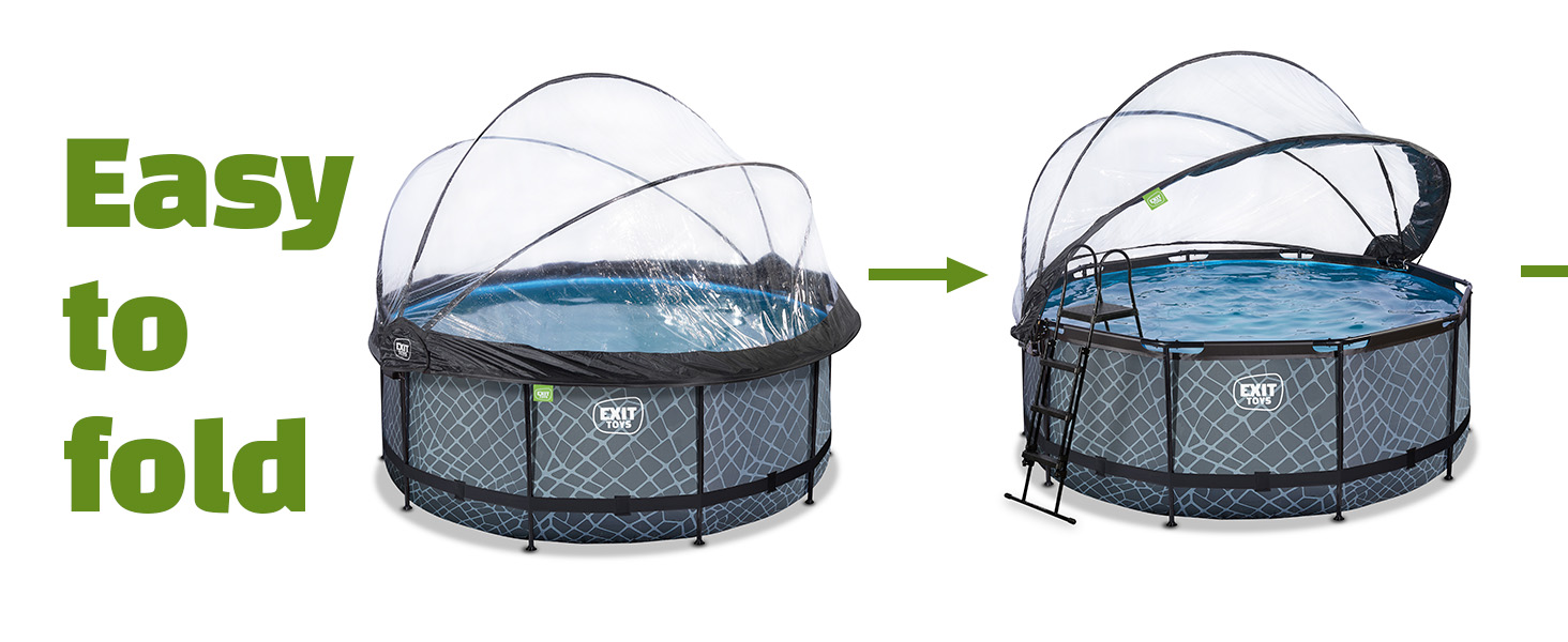 etezen piscine jardin auvent rond universel