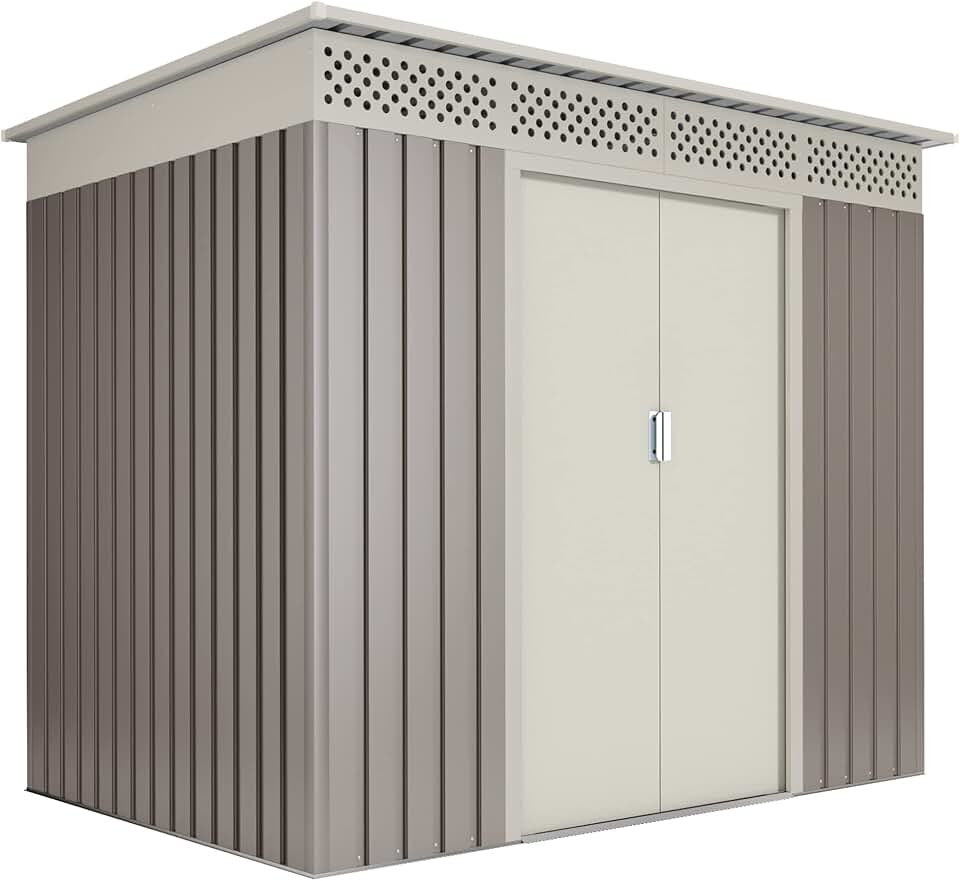 etezen - Nykop abri de jardin métal 3.02m², 213x142x184cm, garantie 10 ans