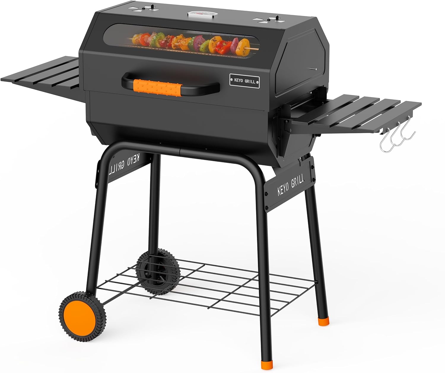 etezen 23 pouces barbecue pentagonal, chromé, 469 Sq In-23 Pouces