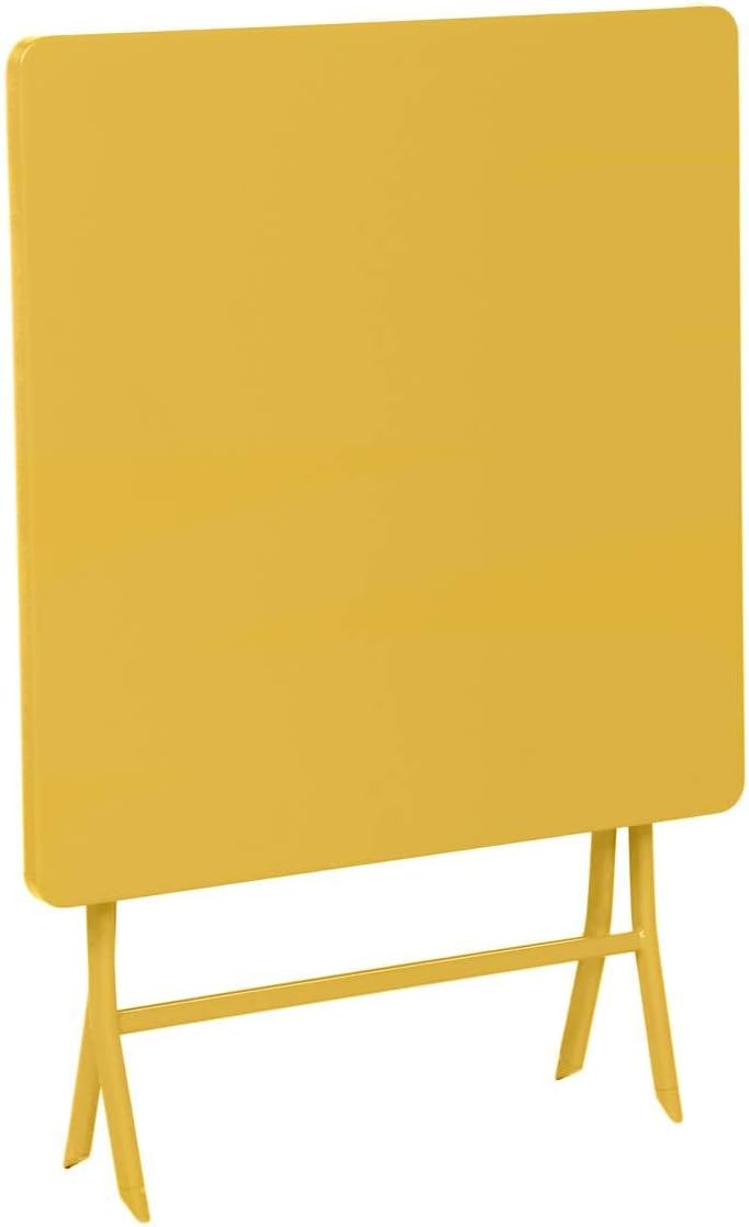 etezen - Greensboro série - 2 places, acier renforcé, jaune - table pliante