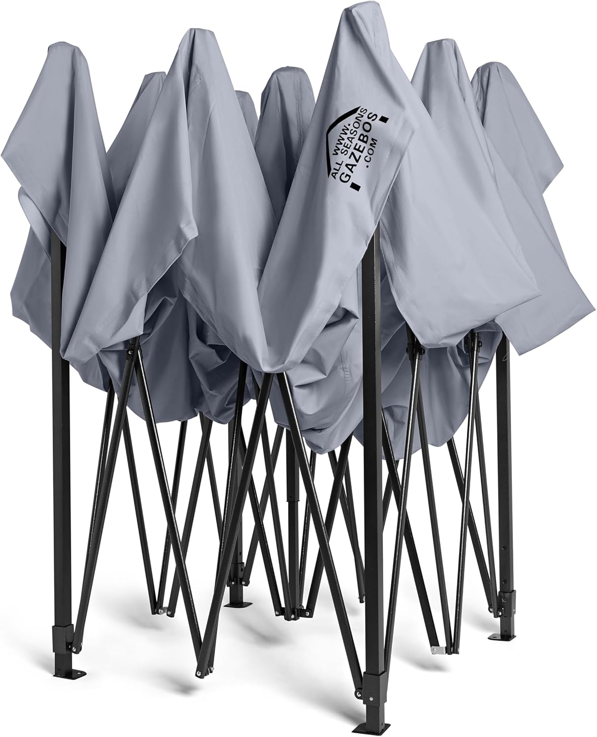etezen - Tonnelle série résistante - 3x3m - étanche, gris métallisé