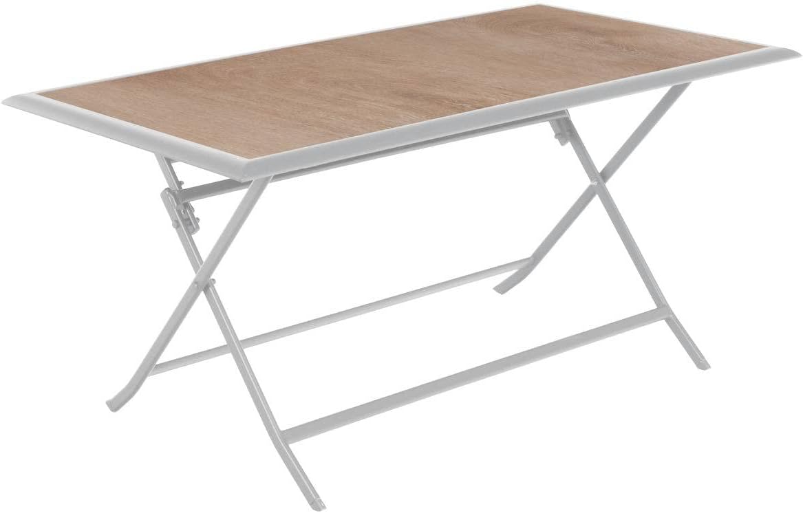 etezen - Azua série - rectangulaire pliante 6 places - aluminium epoxy antirouille