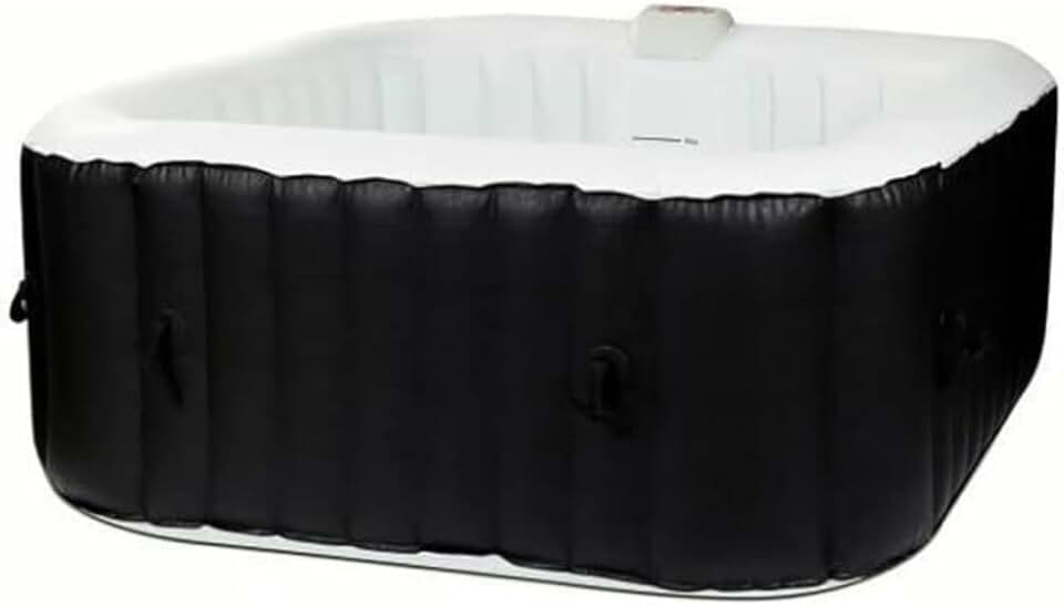 etezen - Spa gonflable carré - 155 x 65 cm - 4 personnes, laminé