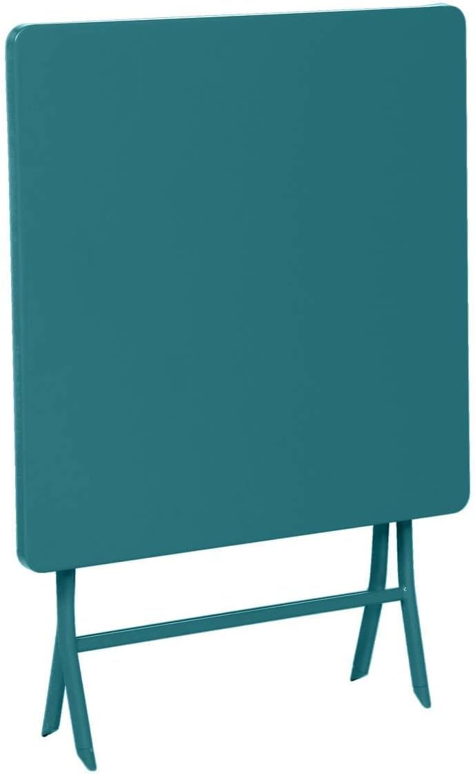 etezen - Greensboro série - 2 places, 70x70 cm - Acier bleu canard antirouille, pliante