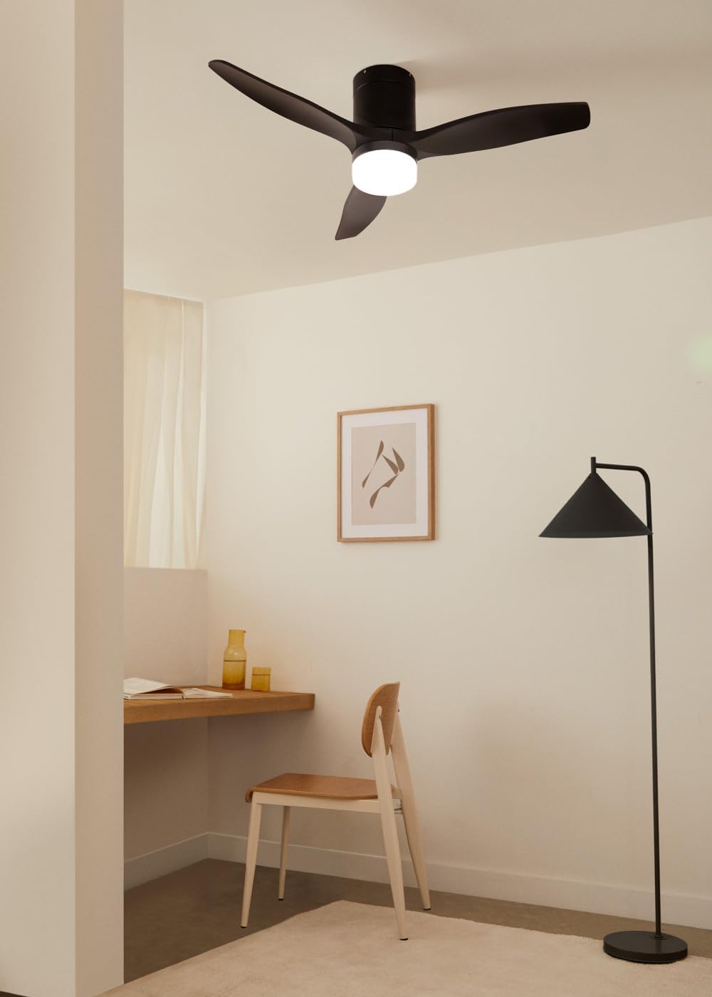 CREATE - WINDCALM S - ventilateur plafond Ø112cm, 40W, 6 vitesses, lumière, télécommande