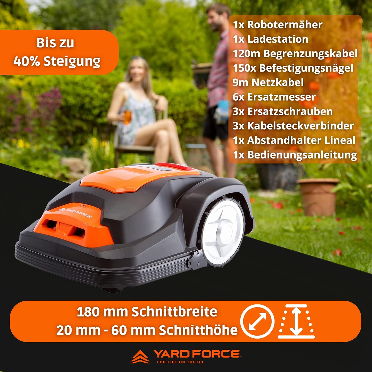 etezen - SA650B Série - 650m² - Capteurs obstacles et soulèvement