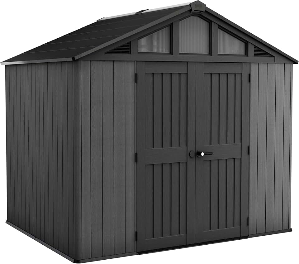 etezen - Stronghold - 7.7 m² - résine & métal, aspect bois, anthracite 108-7.7