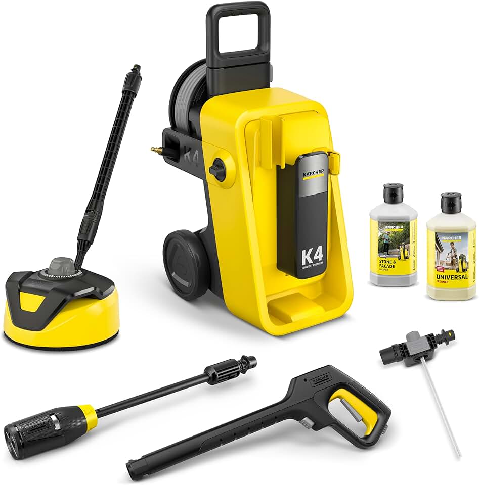 etezen - K 4 Comfort Premium Home - 130 bar, 420 l/h, 30 m²/h, enrouleur, 4 jets