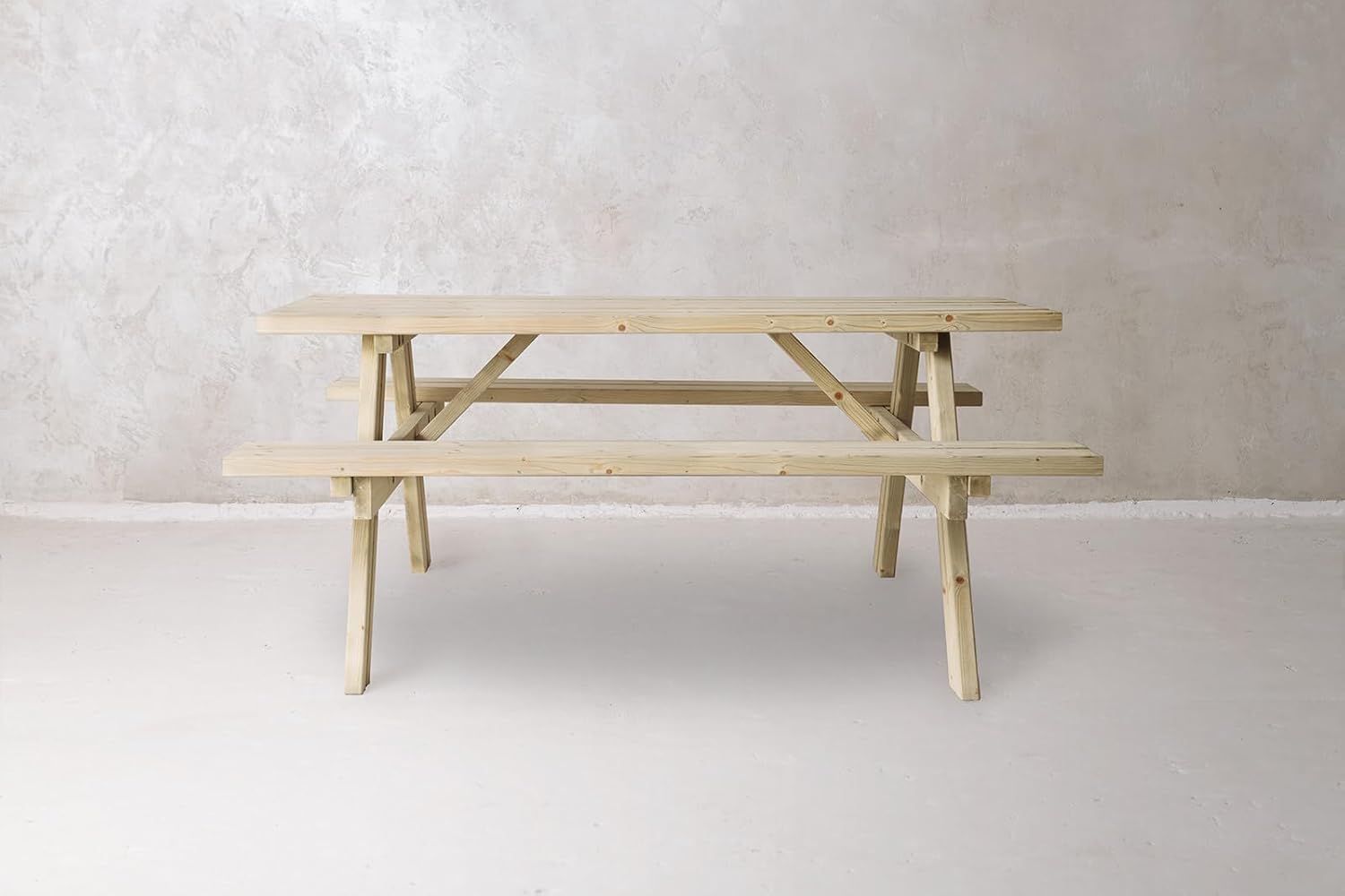 Table de Pique-Nique - Collection UNGURS - Résistante aux intempéries - Sièges pliants, idéale jardin_extérieur - etezen-