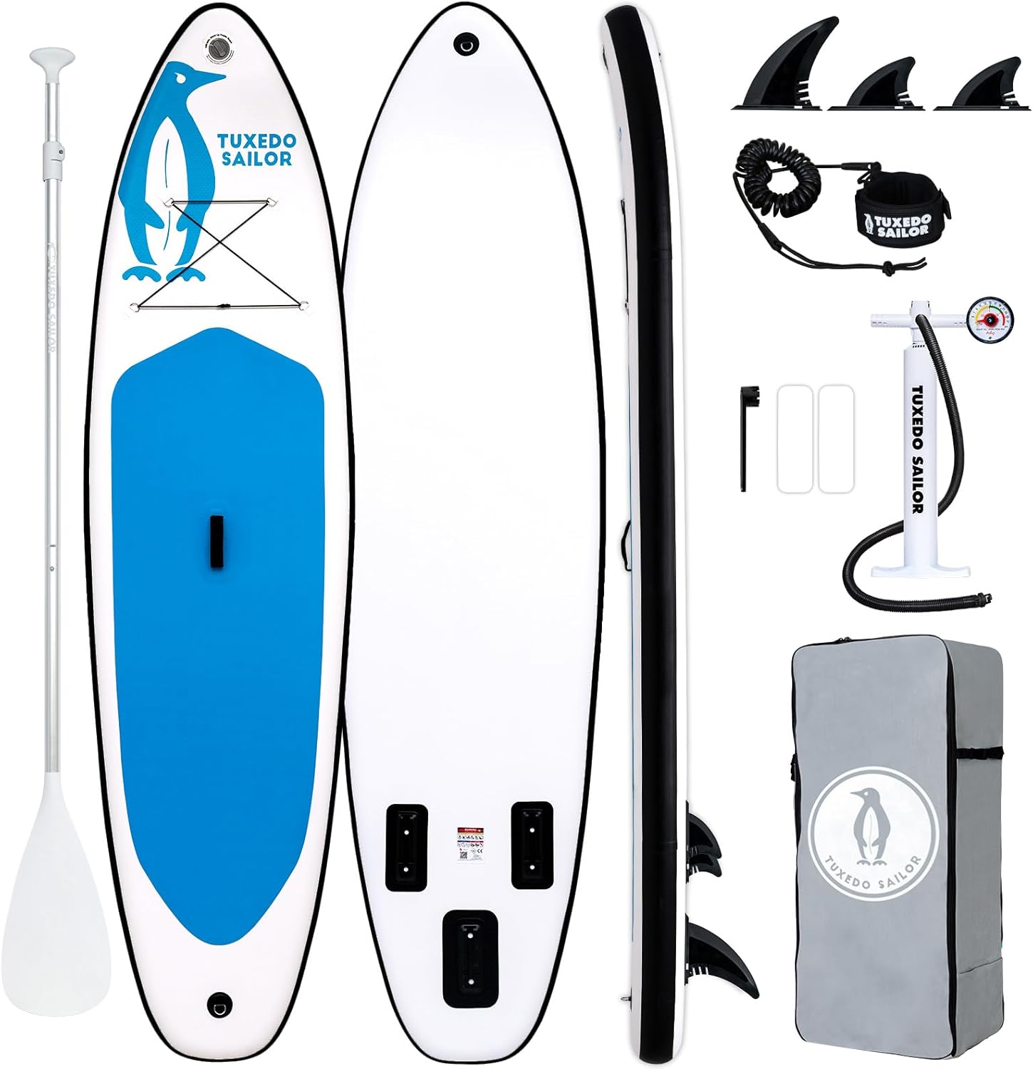 etezen Paddle Gonflable Adulte, Planche de Stand Up Paddle Gonflable Sup Paddle Board Gonflable Planche à Pagaie Gonflable avec Accessoires Complets