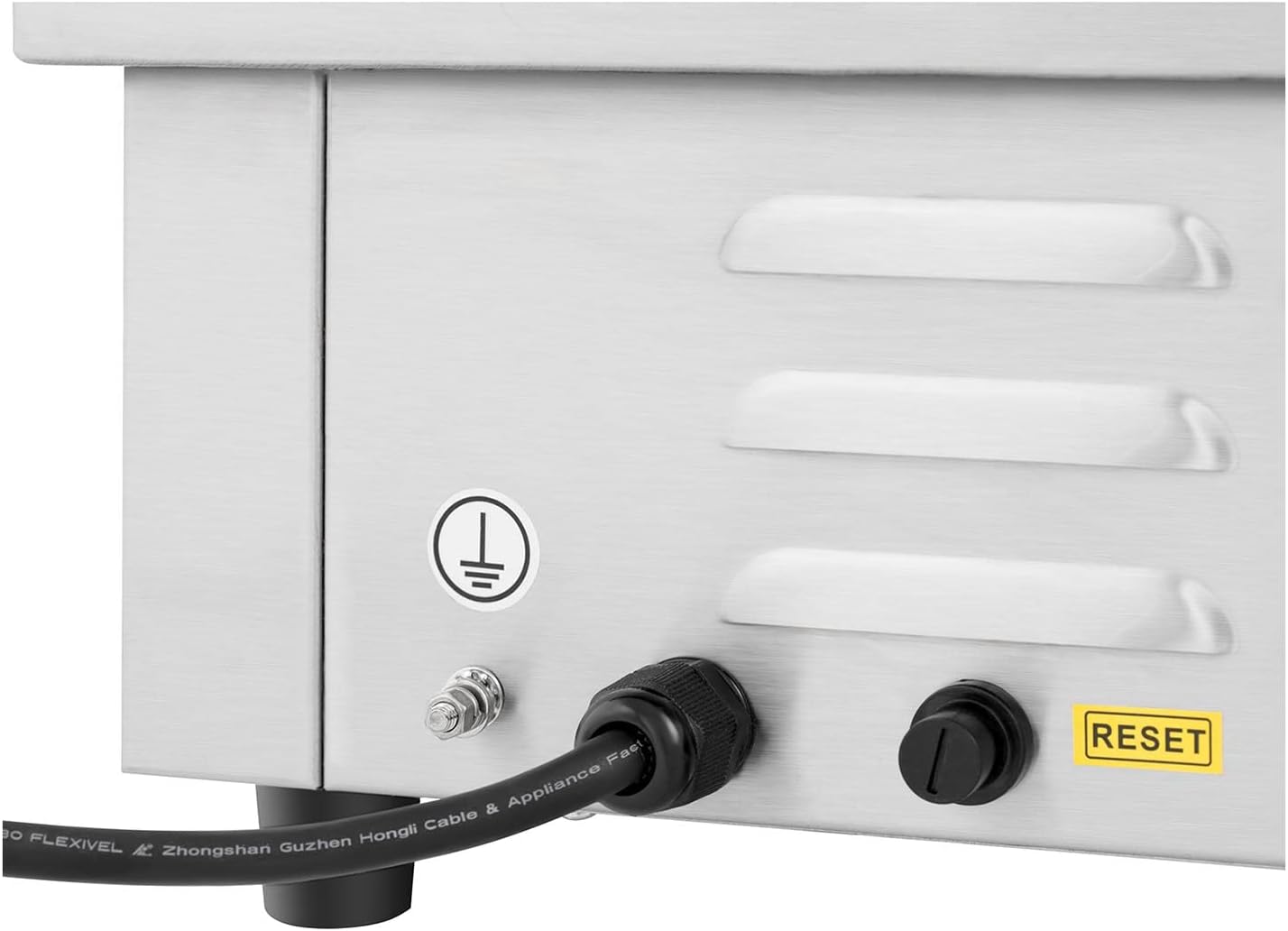 etezen - Plancha Électrique Double - 73x40cm - 2x2200W INOX Restaurant