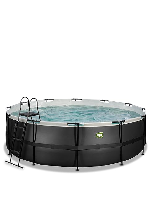 etezen Piscine Black Leather Ronde 