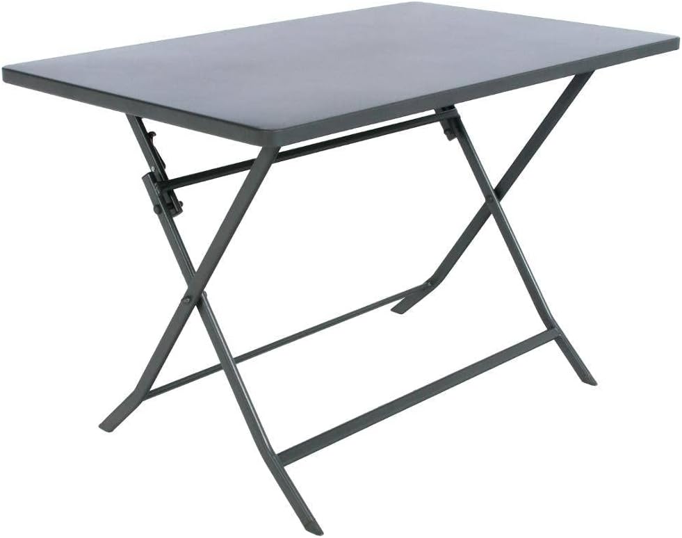etezen - Greensboro - 4 places, rectangulaire, acier renforcé, gris graphite