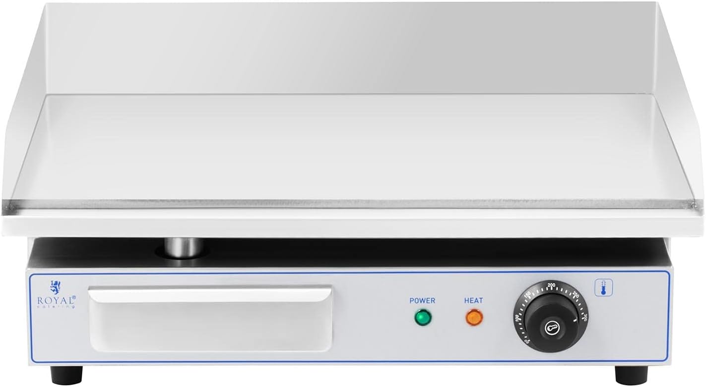 etezen - Plancha Électrique Lisse Inox 55x35 cm 3000W Restaurant