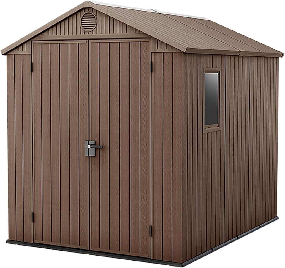 etezen - etezen 68 - 4,5m² - abri de jardin résine marron