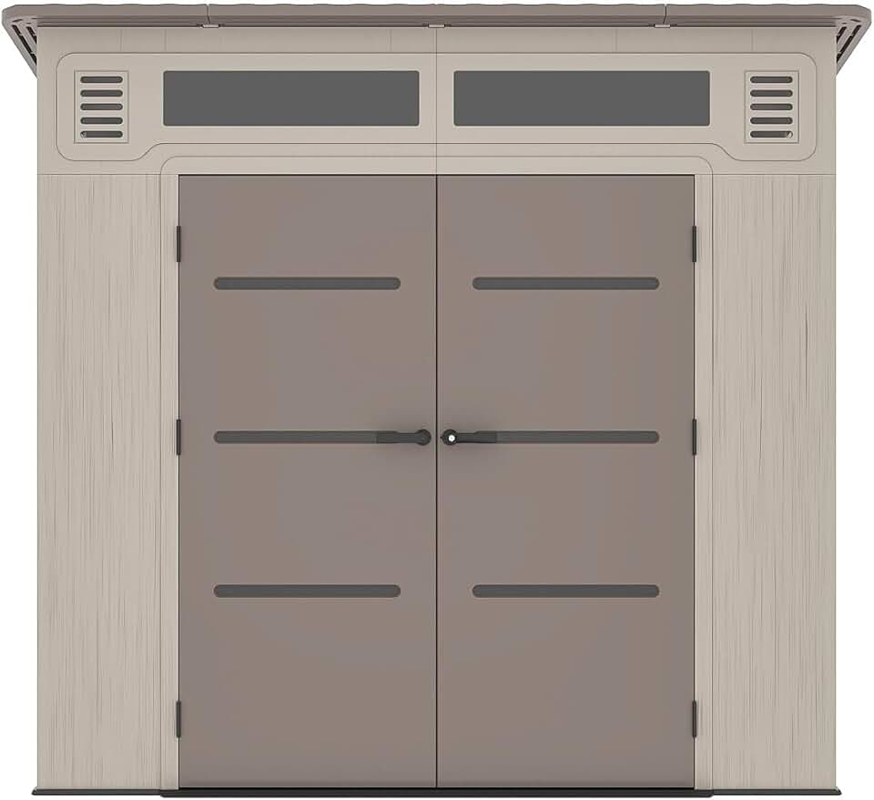etezen - Abri de jardin résine beige/marron 6,5m² plancher 22mm ANTEVA