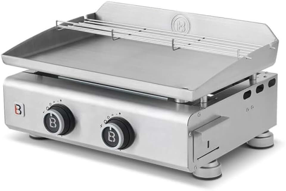 Favex - etezen plancha gaz inox 2 feux 52x34cm 5,3kW Stable Flame