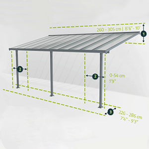 adjustable dimensions etezen etezen pergola