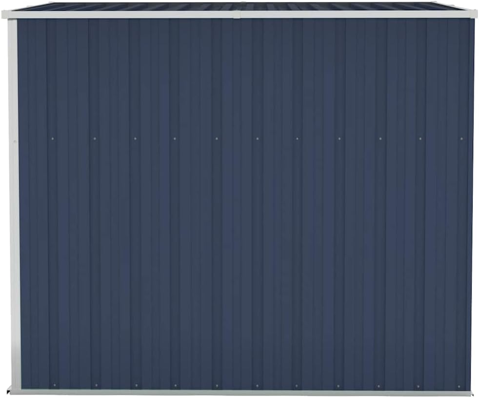 etezen Abri de Jardin Mural Anthracite 118x194x178 cm Acier