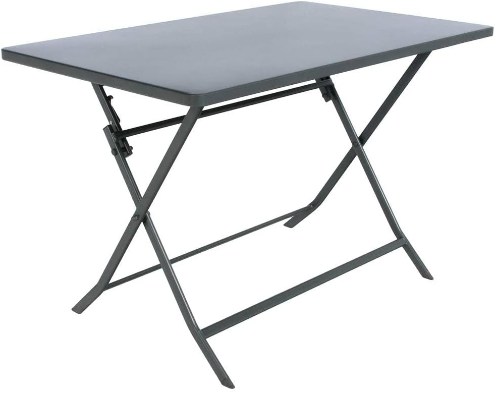 etezen - Greensboro - 4 places, rectangulaire, acier renforcé, gris graphite