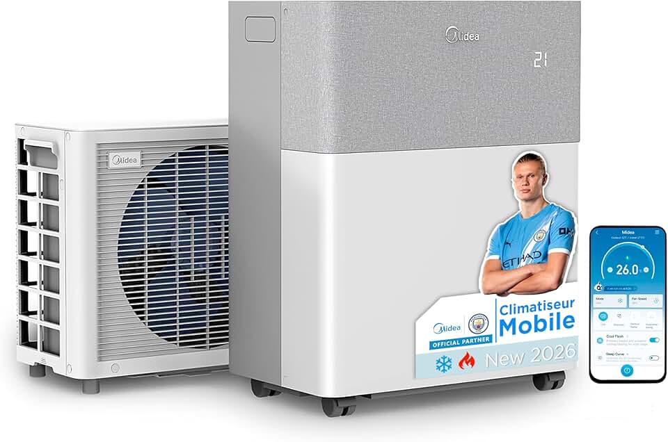 etezen - PortaSplit 12000BTU - 3,5kW, 4-en-1, silencieux, portable etezen
