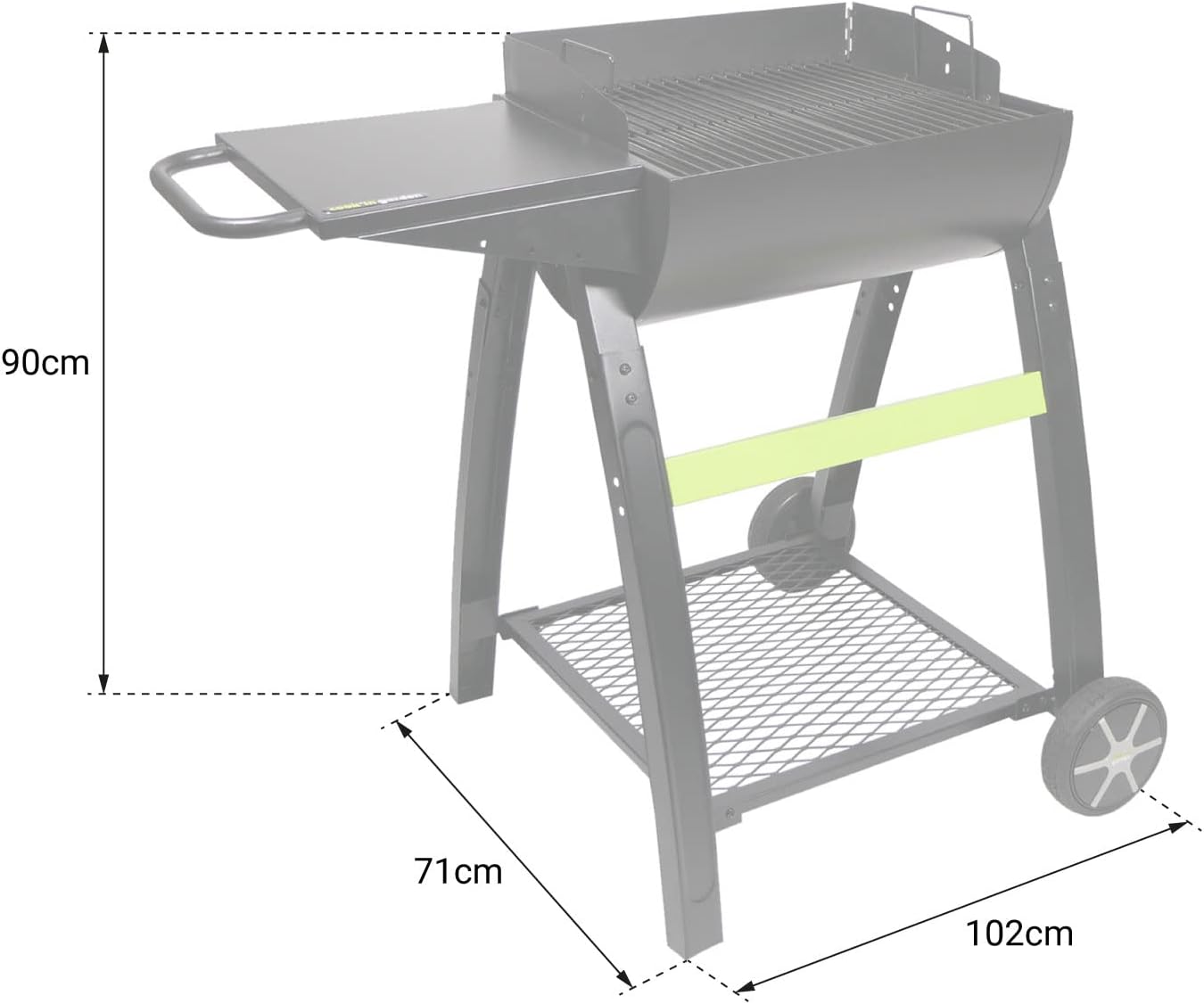 etezen - Barbecue TONINO 50 - acier - ventilation, 4-6 pers.
