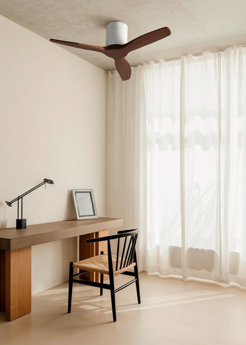 CREATE - Windcalm S - Ø112 cm - 40W, 6 vitesses, télécommande, été/hiver