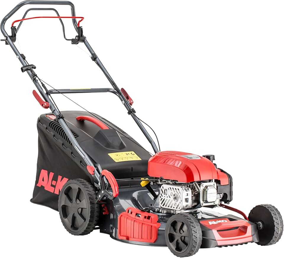 etezen Tondeuse à Gazon à Essence Easy 5.16 SP-D, Largeur de Coupe 51 cm, Puissance Moteur 3.0 KW, Traction à 1 Vitesses, Fonction 4INONE, boîtier en tôle d'acier, pour pelouses jusqu'à 1800 m²