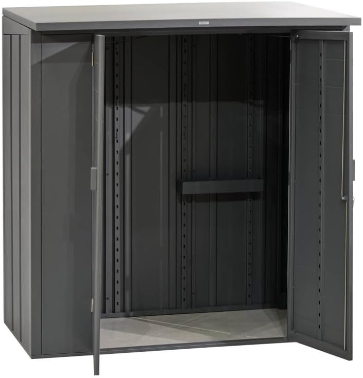etezen - Abri de Jardin Forgia 2,2m² - acier graphite robuste