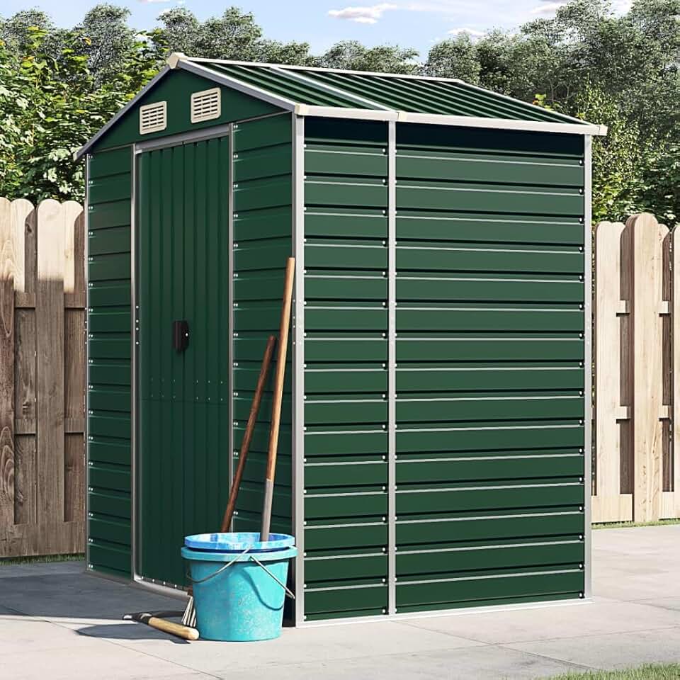 etezen - Abri de jardin métal 191x130x198 cm, acier galvanisé, stockage outils