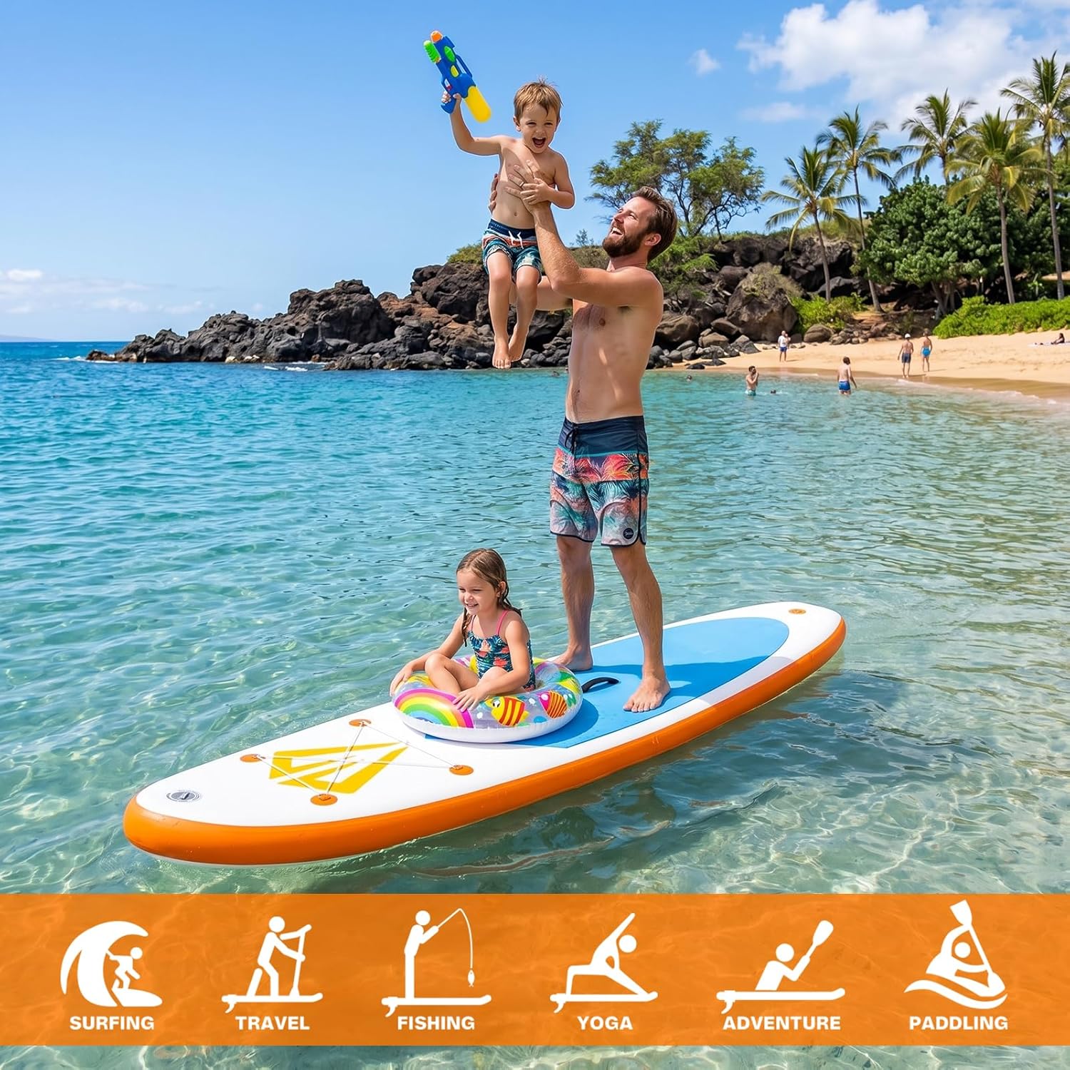 etezen - Paddle Gonflable Adulte - Stand Up - accessoires complets, stabilité, design premium