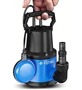 etezen Pompe submersible 400 W, 8000 l/h, hauteur de refoulement max. 8 m - Profondeur d'immersion maximale : 7 m, réglable