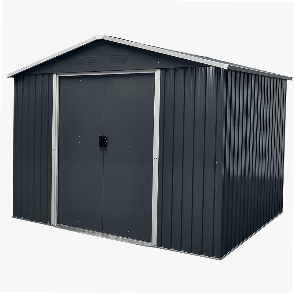 etezen - abri de jardin métal - 5m² - solide et durable