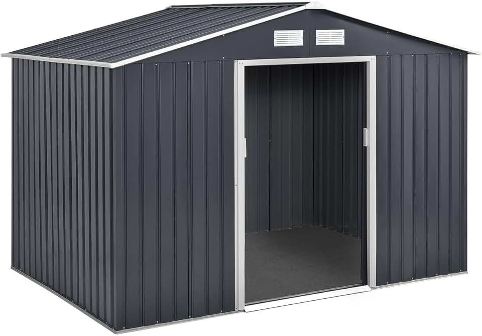 etezen - Vegas - 5.29m² - abri de jardin métal gris - 1299_93415