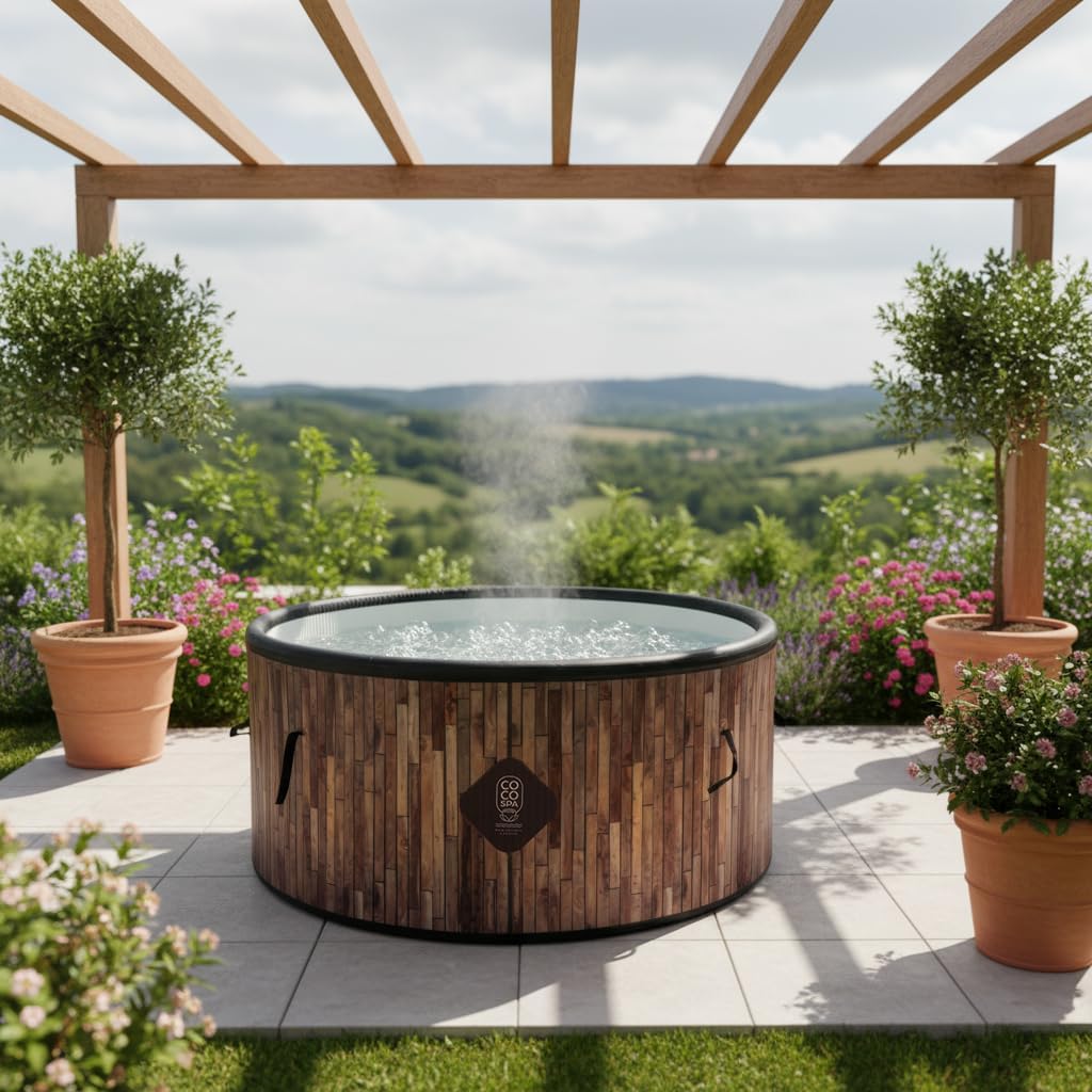 etezen Bali Spa Gonflable - 150 cm de diamètre - 800 litres - Moteur 2240 W - 2 à 4 Personnes - Massage 140 Jets
